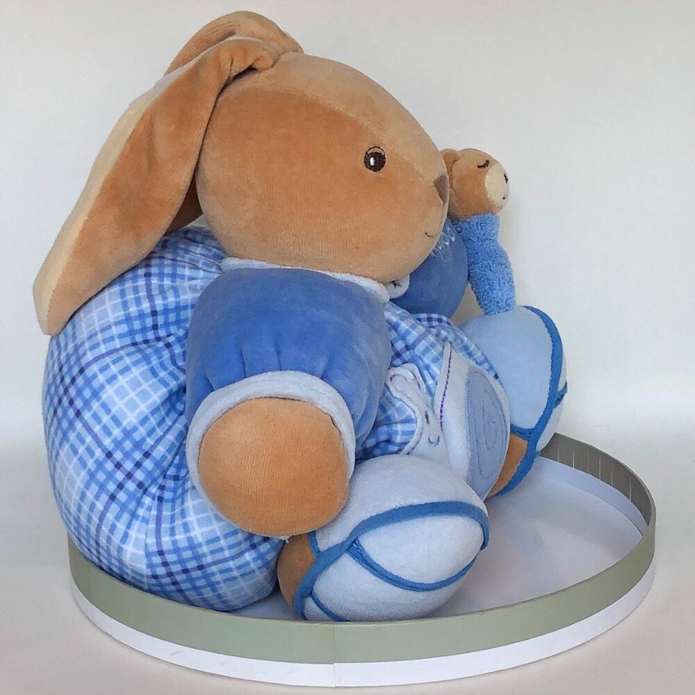 Kaloo Large Blue Chubby Rabbit w/ Detachable Snail–Gift Boxed Now In Box - Picture 6 of 14